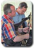 Pipers Gathering VT, USA 2002 Brian with Benedict Koehler
